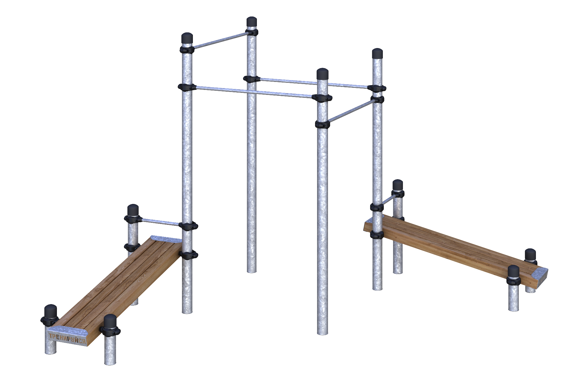 W-02-003 Четыре турника и две лавки