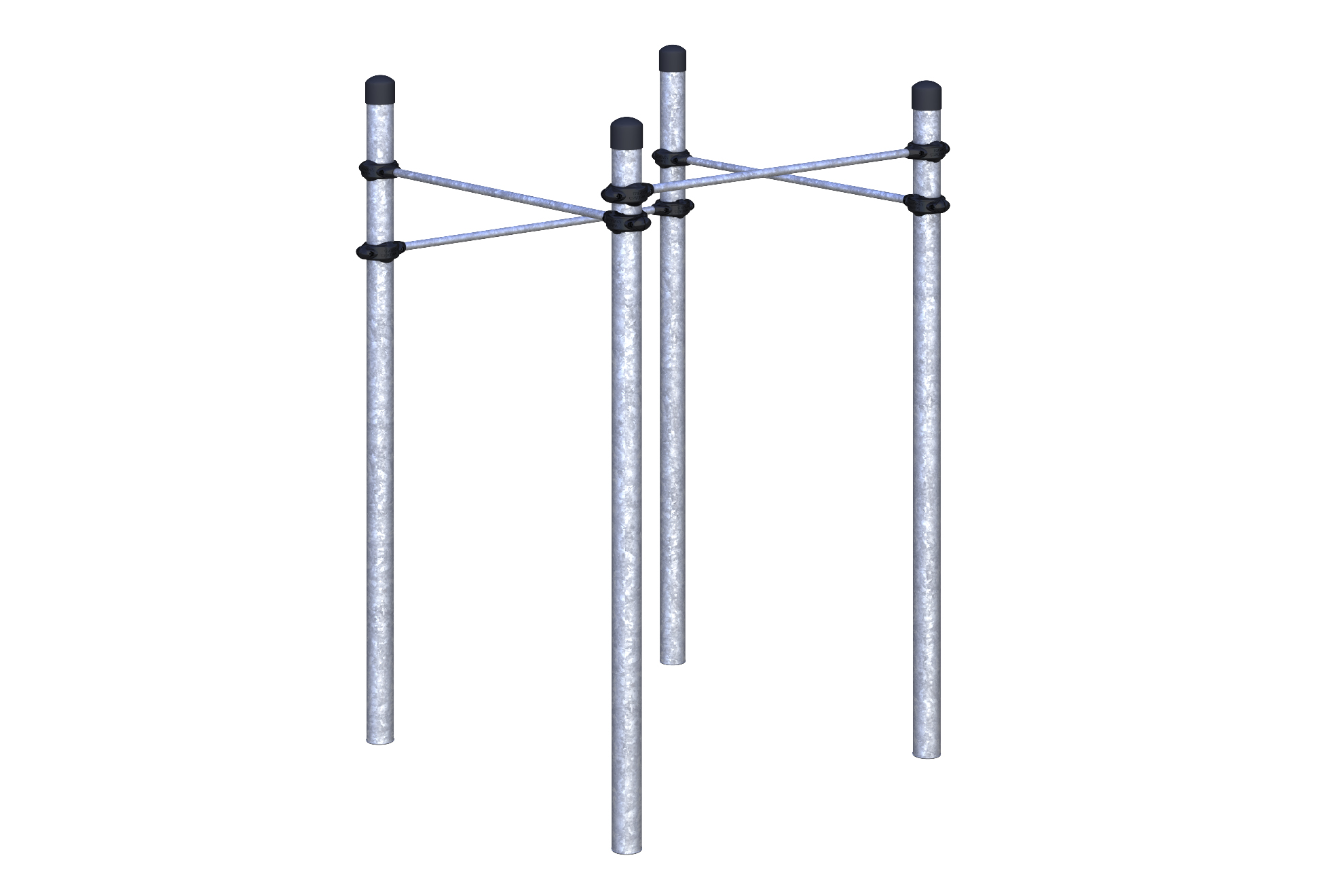 W-02-004 Четыре разноуровневых турника