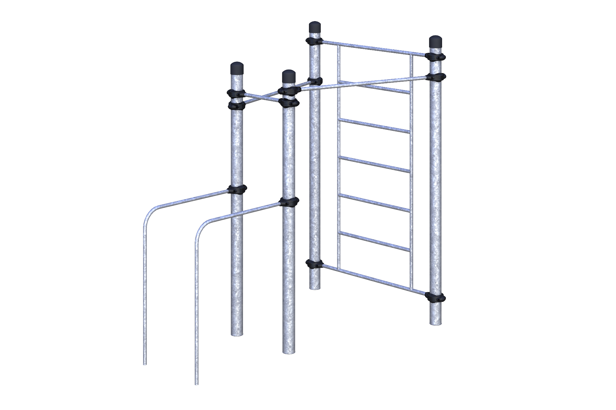 W-02-013 Турники разноуровневые и шведская стенка