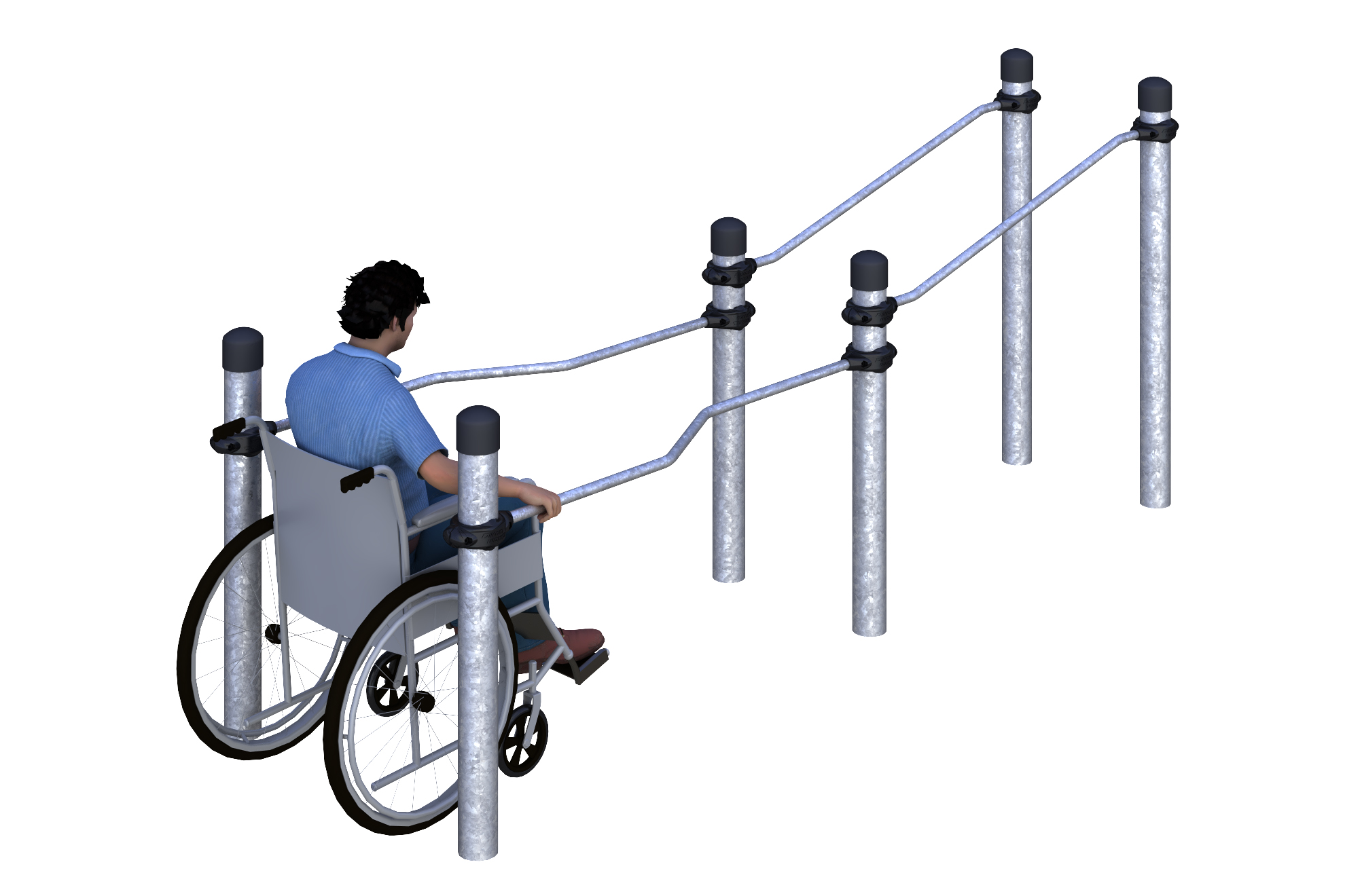 W-07-001 Брусья разноуровневые